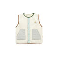 Everyday Layer Snap Vest Warm Cream