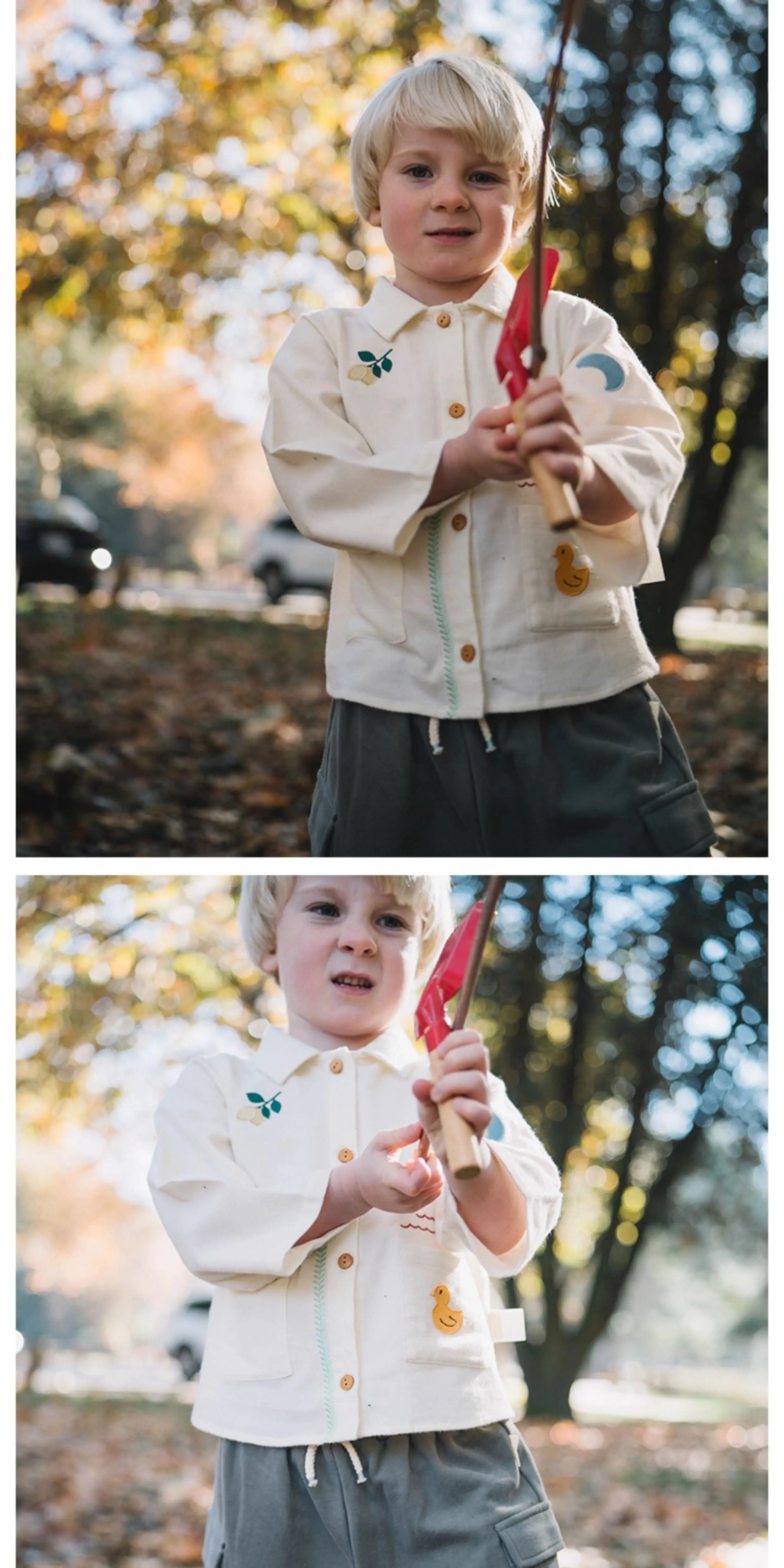 Quiet Garden Button Jacket Soft Cream