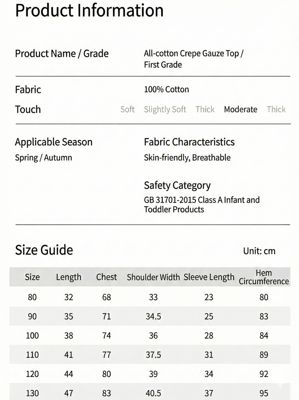 Cotton Crème Gauze Top - Blue