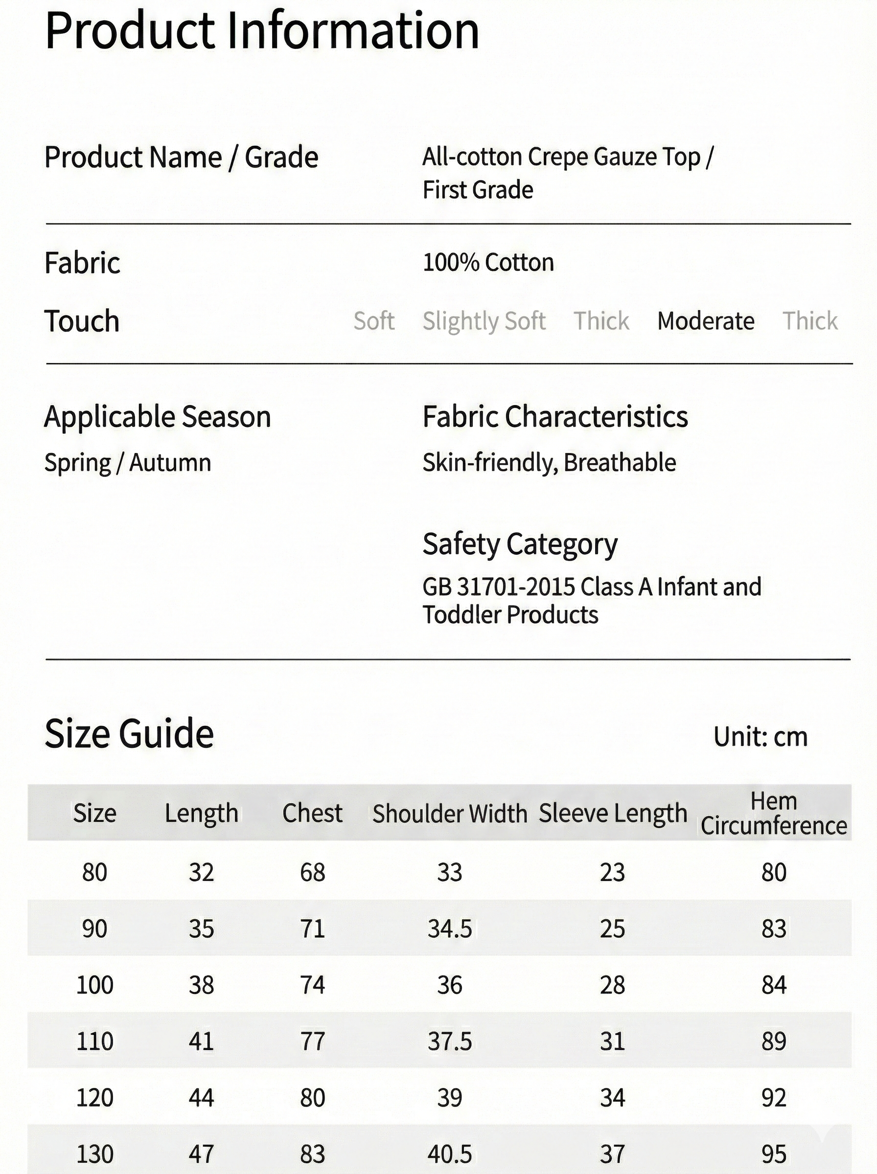 Cotton Crème Gauze Top - Blue